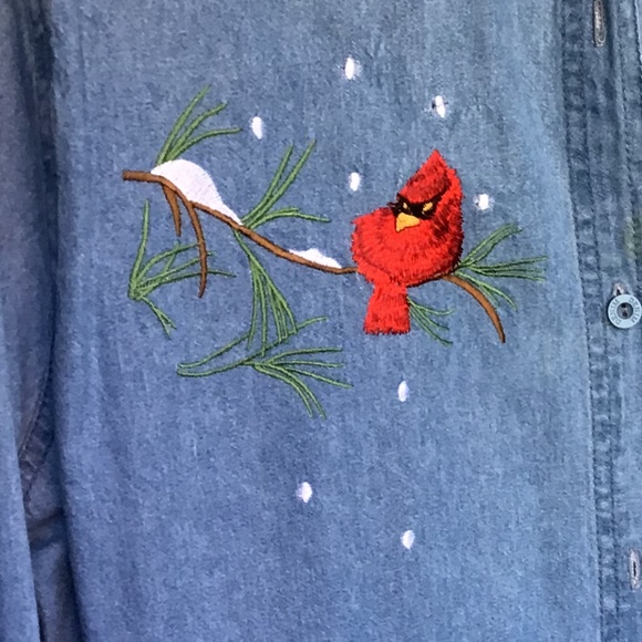 NWOT Passion- I Vintage Rare  women’s Cardinal Shirt - L 100% Cotton - Picture 2 of 6